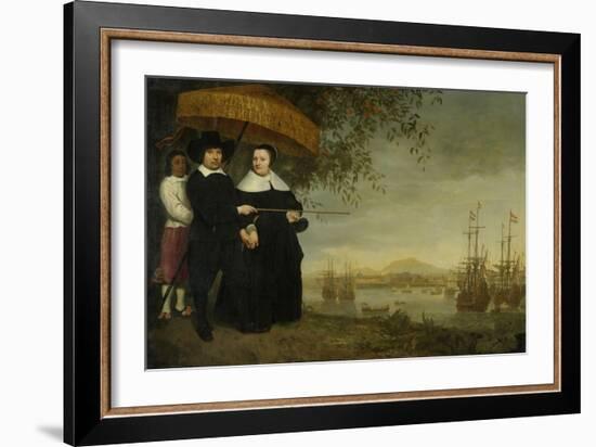 A Senior Merchant of the Dutch East India Company-Aelbert Cuyp-Framed Art Print