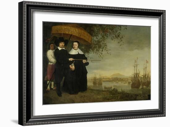 A Senior Merchant of the Dutch East India Company-Aelbert Cuyp-Framed Art Print