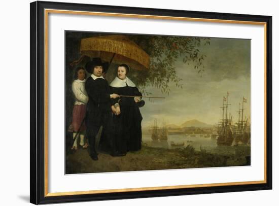 A Senior Merchant of the Dutch East India Company-Aelbert Cuyp-Framed Art Print