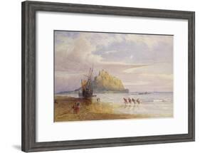 A September Evening, St Michael's Mount, Cornwall-John Mogford-Framed Giclee Print