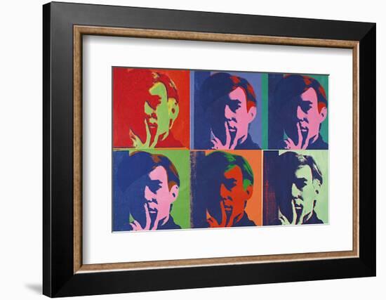 A Set of Six Self-Portraits, 1967-Andy Warhol-Framed Art Print