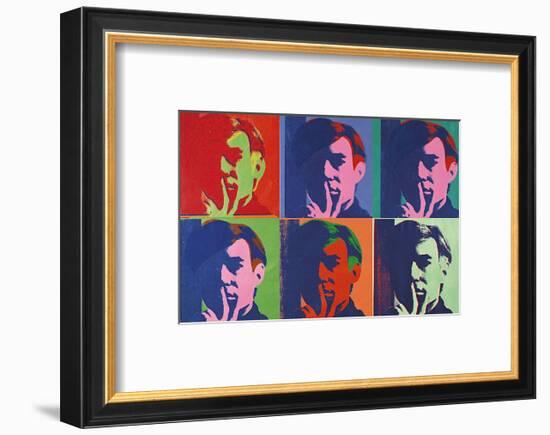 A Set of Six Self-Portraits, 1967-Andy Warhol-Framed Art Print