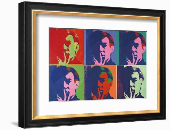 A Set of Six Self-Portraits, 1967-Andy Warhol-Framed Art Print