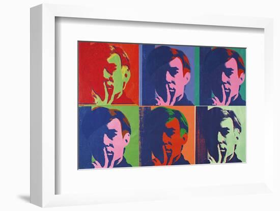 A Set of Six Self-Portraits, 1967-Andy Warhol-Framed Art Print