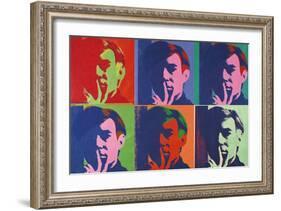 A Set of Six Self-Portraits, 1967-Andy Warhol-Framed Art Print