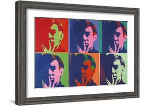 A Set of Six Self-Portraits, 1967-Andy Warhol-Framed Art Print