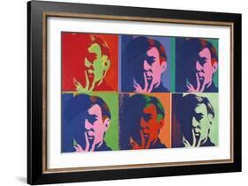 A Set of Six Self-Portraits, 1967-Andy Warhol-Framed Art Print