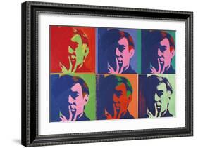 A Set of Six Self-Portraits, 1967-Andy Warhol-Framed Art Print