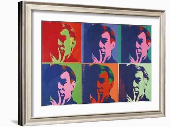 A Set of Six Self-Portraits, 1967-Andy Warhol-Framed Art Print