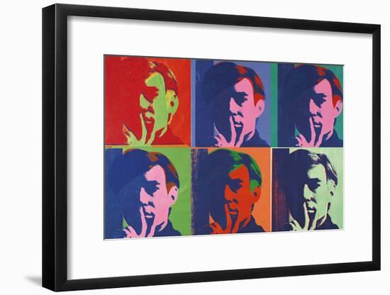 A Set of Six Self-Portraits, 1967-Andy Warhol-Framed Art Print