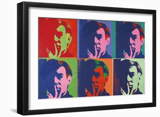 A Set of Six Self-Portraits, 1967-Andy Warhol-Framed Art Print