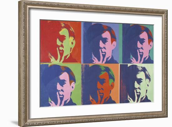 A Set of Six Self-Portraits, 1967-Andy Warhol-Framed Art Print