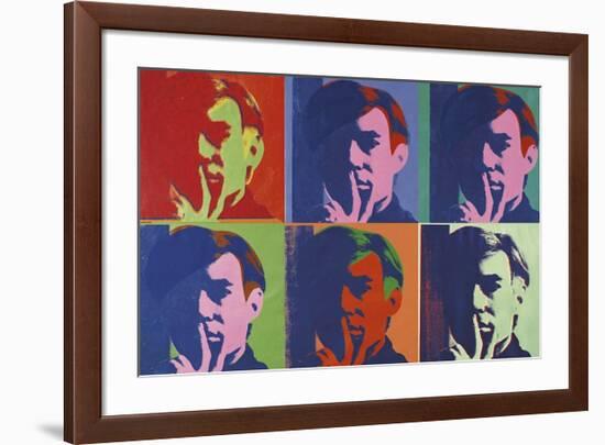 A Set of Six Self-Portraits, c.1967-Andy Warhol-Framed Giclee Print