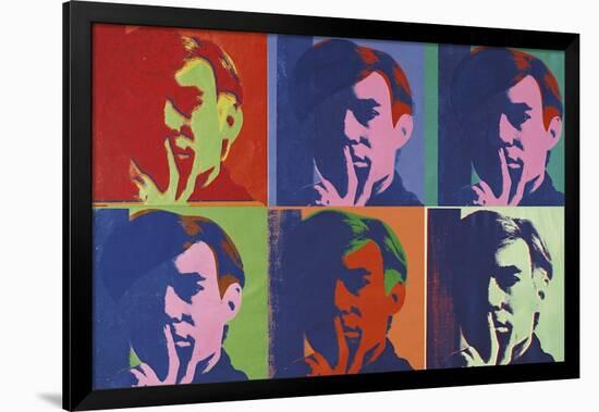 A Set of Six Self-Portraits, c.1967-Andy Warhol-Framed Giclee Print