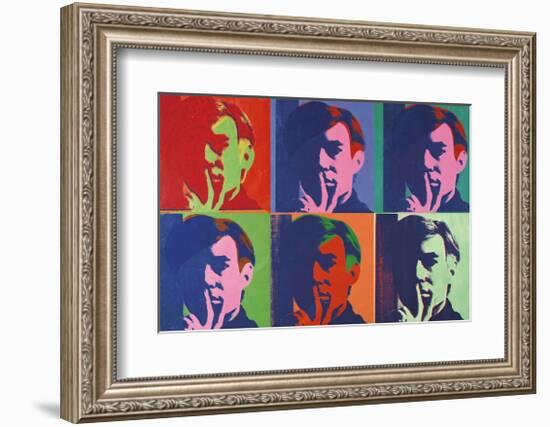 A Set of Six Self-Portraits, c.1967-Andy Warhol-Framed Giclee Print