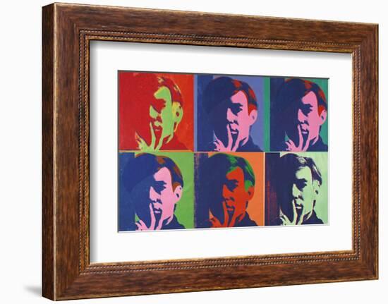 A Set of Six Self-Portraits, c.1967-Andy Warhol-Framed Giclee Print
