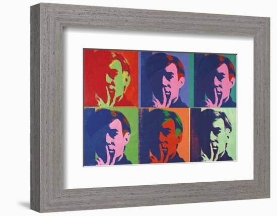 A Set of Six Self-Portraits, c.1967-Andy Warhol-Framed Giclee Print