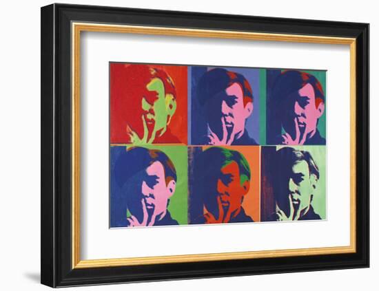 A Set of Six Self-Portraits, c.1967-Andy Warhol-Framed Giclee Print