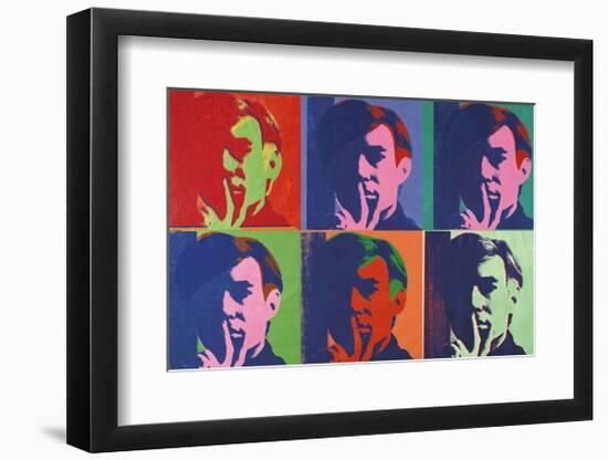 A Set of Six Self-Portraits, c.1967-Andy Warhol-Framed Giclee Print