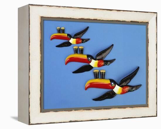 A Set of Three Carltonware Graduated Guinness Advertising Toucan Wall Hangings-null-Framed Premier Image Canvas