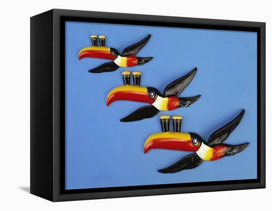 A Set of Three Carltonware Graduated Guinness Advertising Toucan Wall Hangings-null-Framed Premier Image Canvas