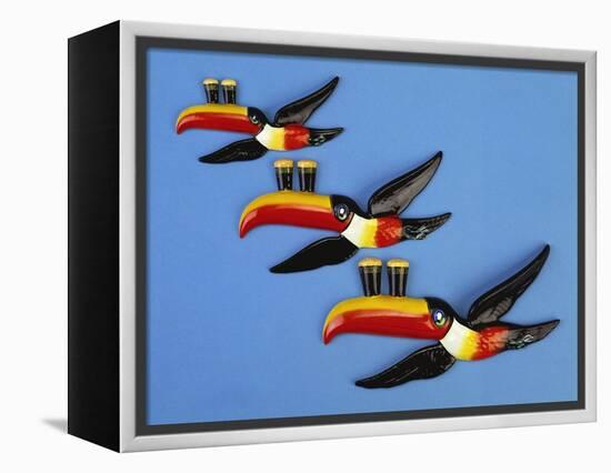 A Set of Three Carltonware Graduated Guinness Advertising Toucan Wall Hangings-null-Framed Premier Image Canvas