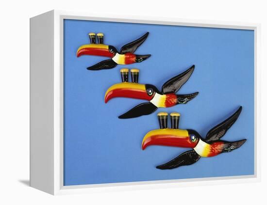 A Set of Three Carltonware Graduated Guinness Advertising Toucan Wall Hangings-null-Framed Premier Image Canvas