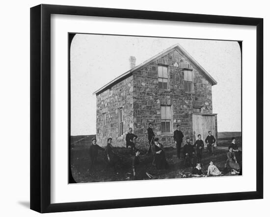 A Settler's Abode, Canada, Late 19th Century-George Philip & Son-Framed Photographic Print