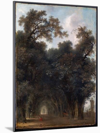 A Shaded Avenue, C. 1775, Oil on Wood-Jean-Honore Fragonard-Mounted Giclee Print