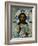 A Shaded Enamelled Silver-Gilt Icon of Christ Pantocrater, the Oklad Marked Moscow, 1899-1908-null-Framed Giclee Print