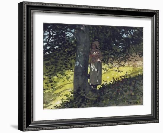 A Shady Spot, Houghton Farm, 1878-Winslow Homer-Framed Giclee Print