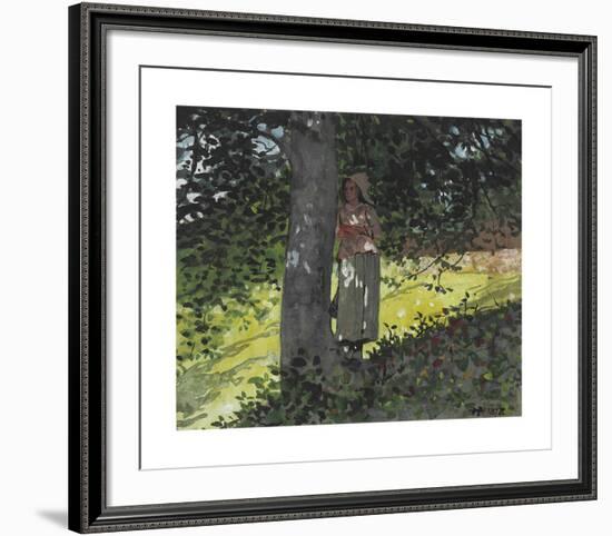 A Shady Spot, Houghton Farm-Winslow Homer-Framed Premium Giclee Print