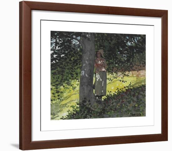 A Shady Spot, Houghton Farm-Winslow Homer-Framed Premium Giclee Print