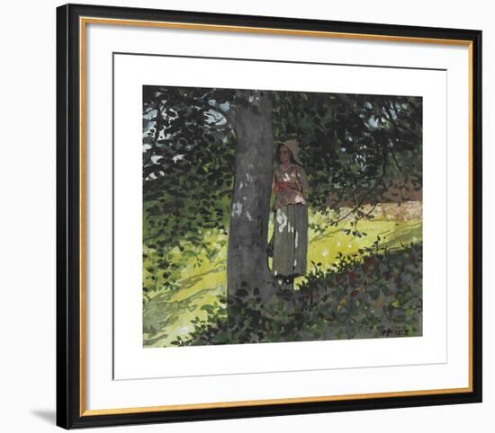 A Shady Spot, Houghton Farm-Winslow Homer-Framed Premium Giclee Print