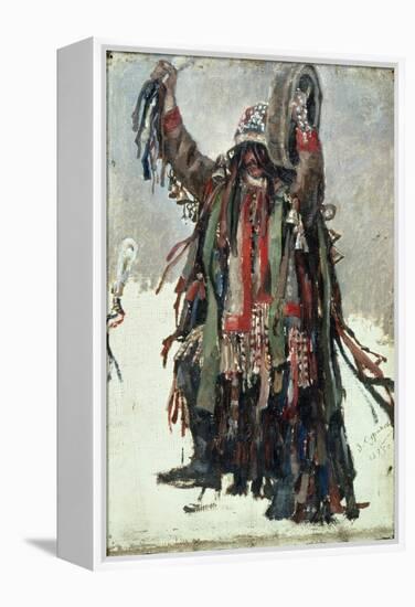 A Shaman, Sketch for "Yermak Conquers Siberia," 1893-Vasilii Ivanovich Surikov-Framed Premier Image Canvas