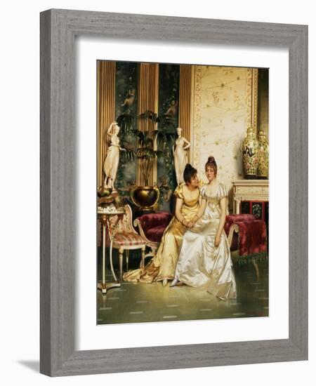 A Shared Confidence-Joseph Frederic Soulacroix-Framed Giclee Print