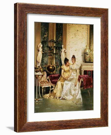 A Shared Confidence-Joseph Frederic Soulacroix-Framed Giclee Print