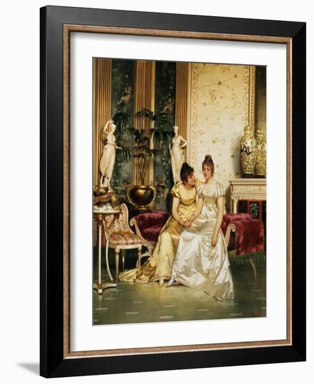 A Shared Confidence-Joseph Frederic Soulacroix-Framed Giclee Print