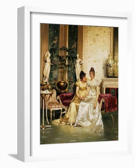 A Shared Confidence-Joseph Frederic Soulacroix-Framed Giclee Print