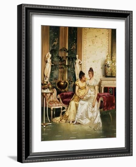 A Shared Confidence-Joseph Frederic Soulacroix-Framed Giclee Print