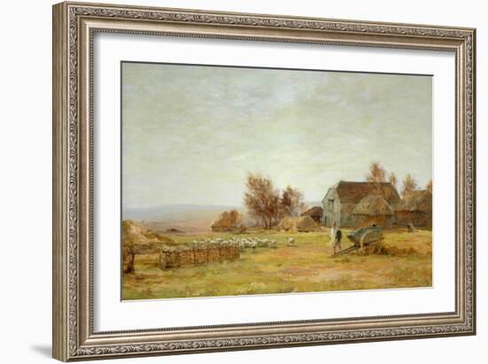 A Sheep Farm on the South Downs, 1906-James Aumonier-Framed Giclee Print