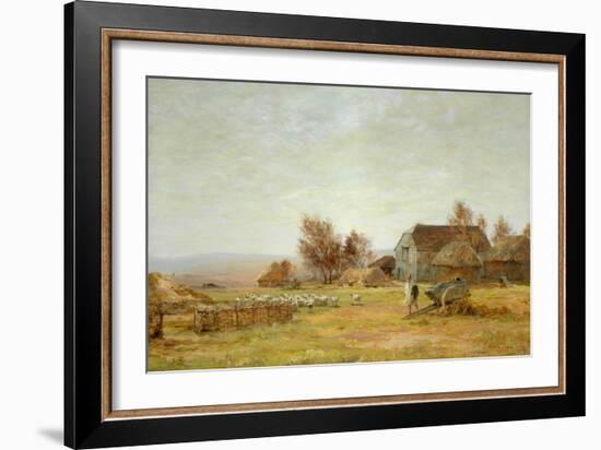 A Sheep Farm on the South Downs, 1906-James Aumonier-Framed Giclee Print