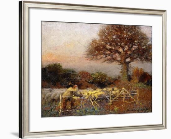 A Sheepfold, Early Morning, 1890-Sir George Clausen-Framed Giclee Print