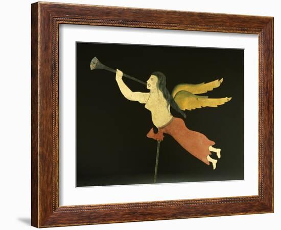 A Sheet Metal Angel Gabriel Weathervane, American, 19th Century-null-Framed Giclee Print