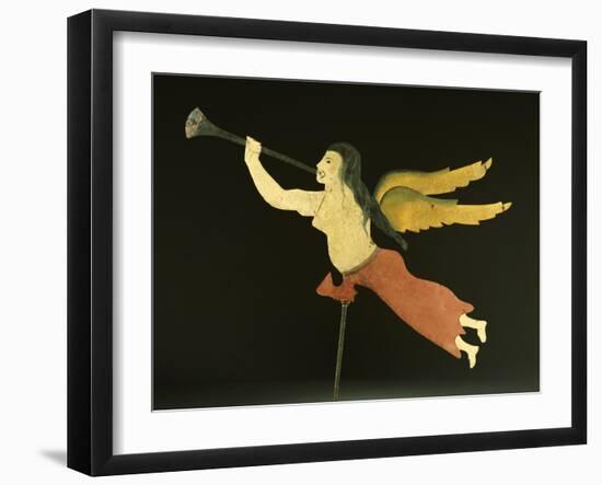 A Sheet Metal Angel Gabriel Weathervane, American, 19th Century-null-Framed Giclee Print