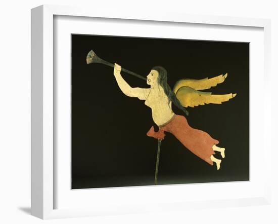 A Sheet Metal Angel Gabriel Weathervane, American, 19th Century-null-Framed Giclee Print