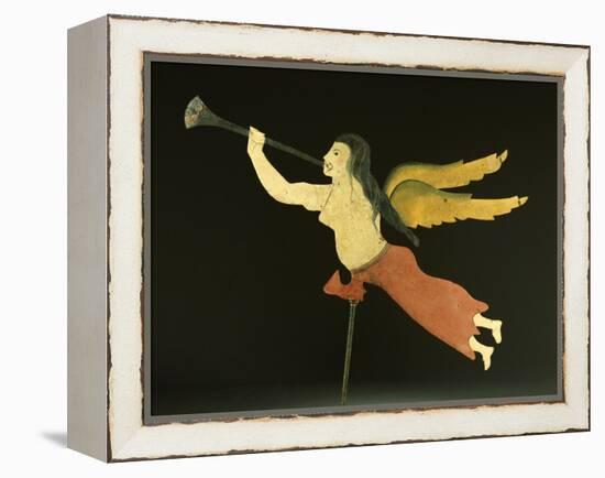 A Sheet Metal Angel Gabriel Weathervane, American, 19th Century-null-Framed Premier Image Canvas