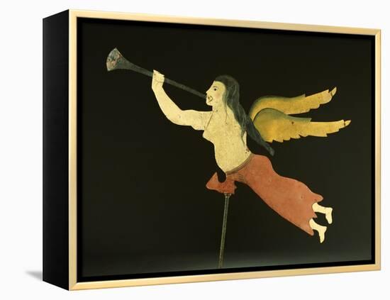 A Sheet Metal Angel Gabriel Weathervane, American, 19th Century-null-Framed Premier Image Canvas