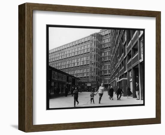 A Sheffield Shopping Centre and Flats-Henry Grant-Framed Photographic Print