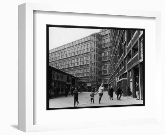 A Sheffield Shopping Centre and Flats-Henry Grant-Framed Photographic Print